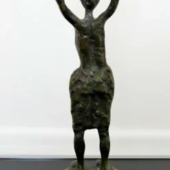 Mid Century Modern Bronze Table Sculpture On Marble Signed S. Lewinsky Woman -chairish shop mid century modern bronze table sculpture on marble signed s lewinsky woman 2167