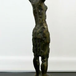 Mid Century Modern Bronze Table Sculpture On Marble Signed S. Lewinsky Woman -chairish shop mid century modern bronze table sculpture on marble signed s lewinsky woman 2825