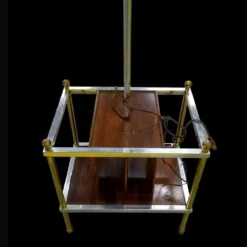 Mid-Century Modern Floor Lamp With Magazine Rack 1950’s -chairish shop mid century modern floor lamp with magazine rack 1950s 0077