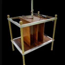 Mid-Century Modern Floor Lamp With Magazine Rack 1950’s -chairish shop mid century modern floor lamp with magazine rack 1950s 5768