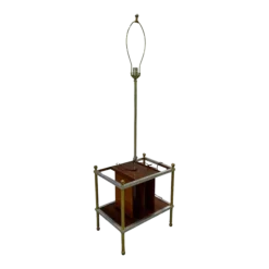 Mid-Century Modern Floor Lamp With Magazine Rack 1950’s