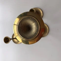 Mid-Century Modern Graduated Tulip Brass Candlesticks S/5 -chairish shop mid century modern graduated tulip brass candlesticks s5 4690 scaled