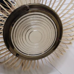 Mid Century Modern Slat Pendant 1950's - 60's -chairish shop mid century modern slat pendant 1950s 60s 3914