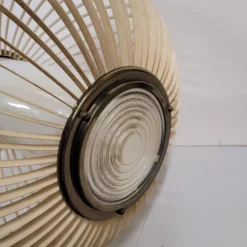 Mid Century Modern Slat Pendant 1950's - 60's -chairish shop mid century modern slat pendant 1950s 60s 5661 scaled