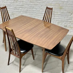 Mid-Century Modern Walnut Dining Table, C. 1960's -chairish shop mid century modern walnut dining table c 1960s 3385