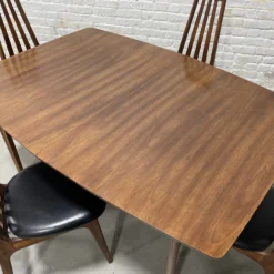 Mid-Century Modern Walnut Dining Table, C. 1960's -chairish shop mid century modern walnut dining table c 1960s 8435