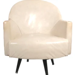 Mid Century Vinyl Swivel Tub Chair With Nail Head Stud Trim C 1950/1960's -chairish shop mid century vinyl swivel tub chair with nail head stud trim c 19501960s 2862