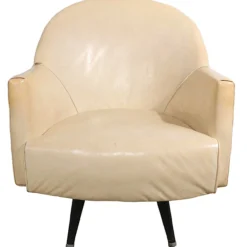 Mid Century Vinyl Swivel Tub Chair With Nail Head Stud Trim C 1950/1960's -chairish shop mid century vinyl swivel tub chair with nail head stud trim c 19501960s 4768