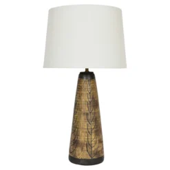 Nancy Wickham For Design Technics Incised Ceramic Lamp, 1950's 12 Nancy Wickham For Design Technics Incised Ceramic Lamp, 1950's -chairish shop nancy wickham for design technics incised ceramic lamp 1950s 0360 scaled