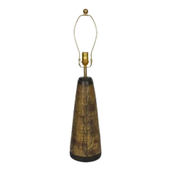 Nancy Wickham For Design Technics Incised Ceramic Lamp, 1950's