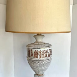 Pair Of 1950's Fiorentine Italian Neo-Classical Porcelain Lamps -chairish shop pair of 1950s fiorentine italian neo classical porcelain lamps 1454 scaled