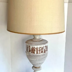 Pair Of 1950's Fiorentine Italian Neo-Classical Porcelain Lamps -chairish shop pair of 1950s fiorentine italian neo classical porcelain lamps 1934 scaled