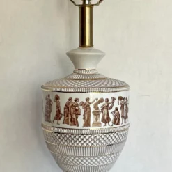 Pair Of 1950's Fiorentine Italian Neo-Classical Porcelain Lamps -chairish shop pair of 1950s fiorentine italian neo classical porcelain lamps 2174 scaled