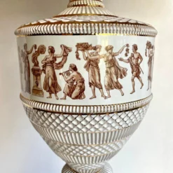 Pair Of 1950's Fiorentine Italian Neo-Classical Porcelain Lamps -chairish shop pair of 1950s fiorentine italian neo classical porcelain lamps 8660 scaled