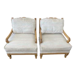 Pair Of 80's Vintage Marge Carson Accent/Lounge Chairs