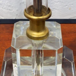 Pair Of Cut And Etched Crystal Art Deco Style Table Lamps, 1930's -chairish shop pair of cut and etched crystal art deco style table lamps 1930s 2109 scaled