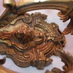 Pair Of French 1940's Brass Sconces With Cupids -chairish shop pair of french 1940s brass sconces with cupids 3057