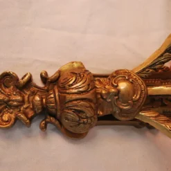 Pair Of French 1940's Brass Sconces With Cupids -chairish shop pair of french 1940s brass sconces with cupids 4275