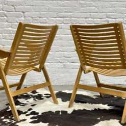 Pair Of Mid Century Modern "Rex" Folding Lounge Chairs Designed By Niko Kralj, C. 1960's 12 Pair Of Mid Century Modern "Rex" Folding Lounge Chairs Designed By Niko Kralj, C. 1960's -chairish shop pair of mid century modern rex folding lounge chairs designed by niko kralj c 1960s 1395