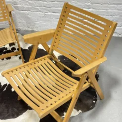 Pair Of Mid Century Modern "Rex" Folding Lounge Chairs Designed By Niko Kralj, C. 1960's 18 Pair Of Mid Century Modern "Rex" Folding Lounge Chairs Designed By Niko Kralj, C. 1960's -chairish shop pair of mid century modern rex folding lounge chairs designed by niko kralj c 1960s 6148 scaled