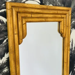 Pair Of Pagoda Bamboo Mirrors In Wood And Resin, C. 1970's -chairish shop pair of pagoda bamboo mirrors in wood and resin c 1970s 3095 scaled