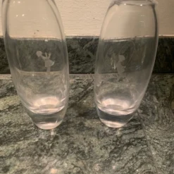 Pair Of Vintage 1960's Kosta Boda Swedish Etched Crystal Vases -chairish shop pair of vintage 1960s kosta boda swedish etched crystal vases 3797