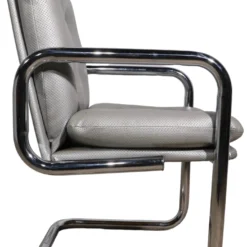 Post Modern Tubular Chrome Arm Chair After John Maschroni Ca. 1960 - 1970's 12 Post Modern Tubular Chrome Arm Chair After John Maschroni Ca. 1960 - 1970's -chairish shop post modern tubular chrome arm chair after john maschroni ca 1960 1970s 6868