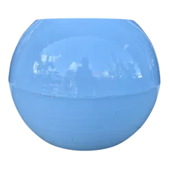 Postmodern Metal Light Blue Side Table From 80's