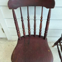 Primitive Rustic Farmhouse Slant Back Plank Seat Antique Pine Chairs, A Pair, Circa 1850's -chairish shop primitive rustic farmhouse slant back plank seat antique pine chairs a pair circa 1850s 5139 scaled