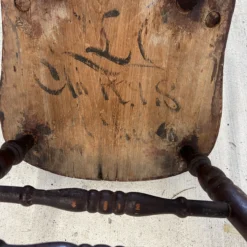 Primitive Rustic Farmhouse Slant Back Plank Seat Antique Pine Chairs, A Pair, Circa 1850's -chairish shop primitive rustic farmhouse slant back plank seat antique pine chairs a pair circa 1850s 8313 scaled