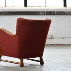 Rare Danish Easy Lounge Chair In Mahogany Attributed To Otto Færge, 1940's -chairish shop rare danish easy lounge chair in mahogany attributed to otto frge 1940s 5042