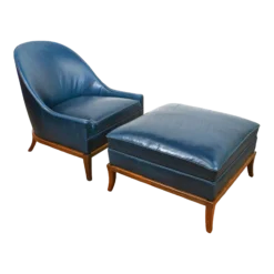 Restored 1950's Model 2043 T.h. Robsjohn Gibbings Lounge Chair And Ottoman