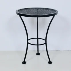 Russell Woodard Black Occasional Table, 1950's -chairish shop russell woodard black occasional table 1950s 4988 scaled
