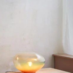 Sedna Amber Iridescent Size S Table Lamp By Simone Lueling For Eloa -chairish shop sedna amber iridescent size s table lamp by simone lueling for eloa 0787