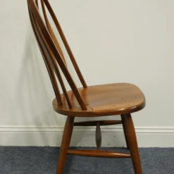 Set Of 4 S. Bent Bros. Rustic Country French Style Solid Oak Cattail Dining Side Chairs 736 -chairish shop set of 4 s bent bros rustic country french style solid oak cattail dining side chairs 736 6754 scaled