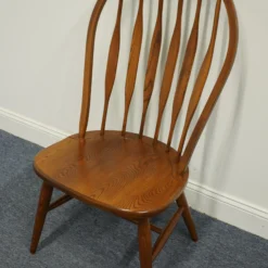 Set Of 4 S. Bent Bros. Rustic Country French Style Solid Oak Cattail Dining Side Chairs 736 -chairish shop set of 4 s bent bros rustic country french style solid oak cattail dining side chairs 736 6802 scaled