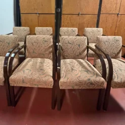 Set Of 8 1930's Style French Dining Chairs -chairish shop set of 8 1930s style french dining chairs 0333 scaled