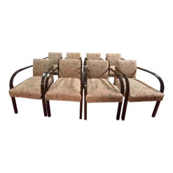 Set Of 8 1930's Style French Dining Chairs