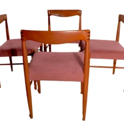 Set Of Four Danish Mid Century Moder Dining Chairs By Hw Klein For Bramin C 1960's -chairish shop set of four danish mid century moder dining chairs by hw klein for bramin c 1960s 1458