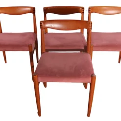 Set Of Four Danish Mid Century Moder Dining Chairs By Hw Klein For Bramin C 1960's -chairish shop set of four danish mid century moder dining chairs by hw klein for bramin c 1960s 3774