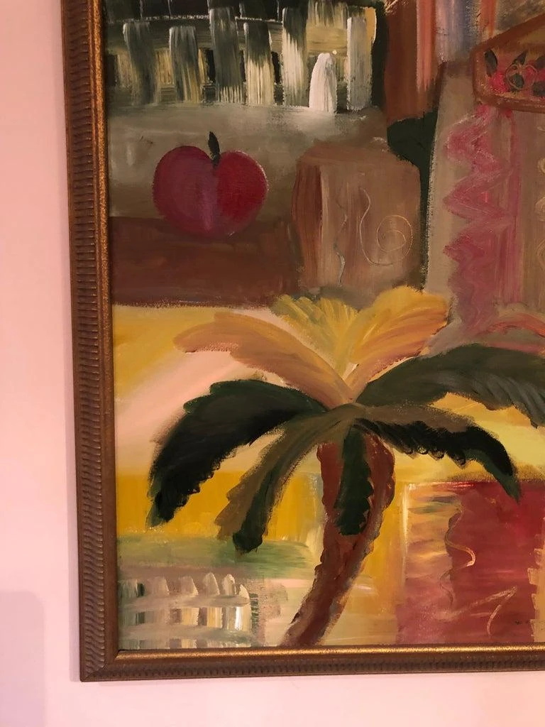 Signed 1980’s Colorful Impasto Painting 9 Signed 1980’s Colorful Impasto Painting - Image 9