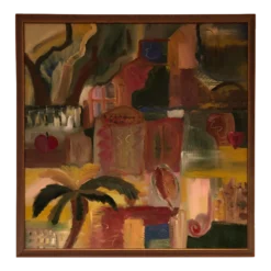 Signed 1980’s Colorful Impasto Painting