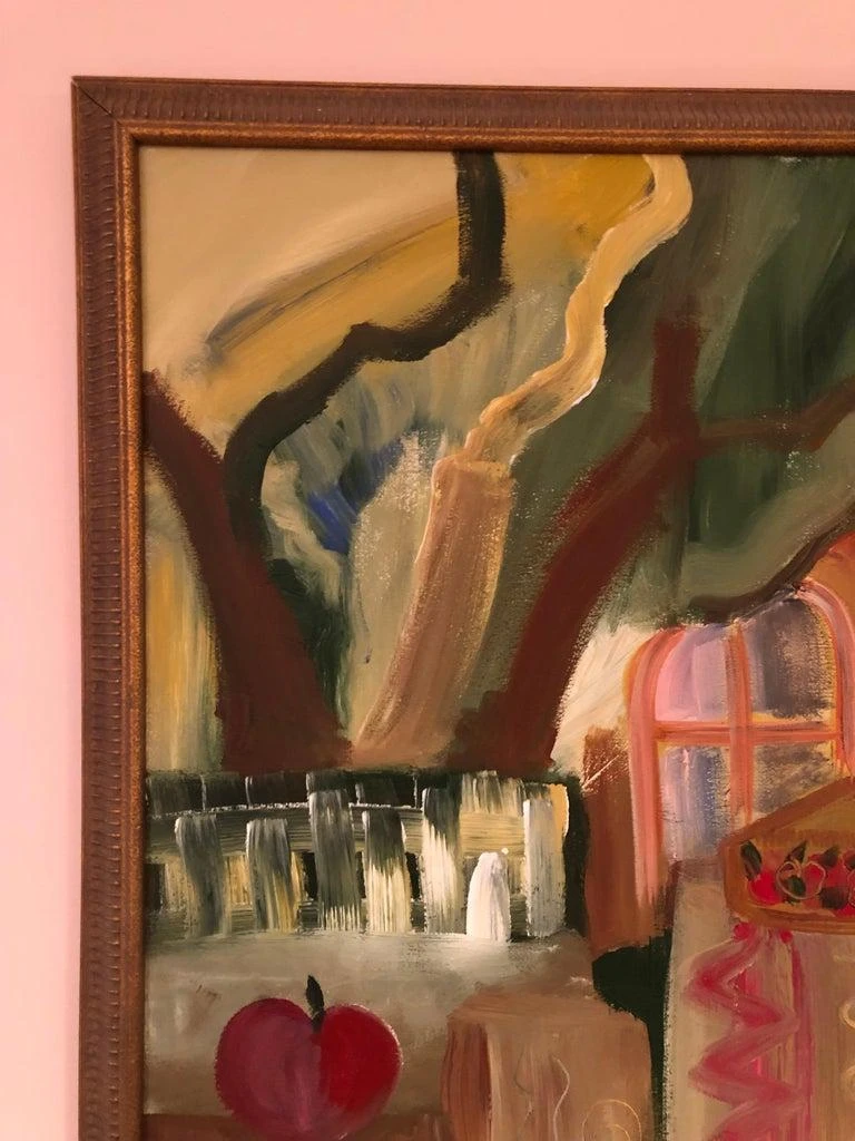 Signed 1980’s Colorful Impasto Painting 5 Signed 1980’s Colorful Impasto Painting - Image 5