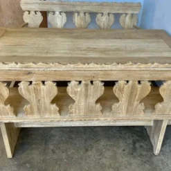 Spanish Dining Table W/ Coordinating Carved Benches C. 1930's -chairish shop spanish dining table w coordinating carved benches c 1930s 8524