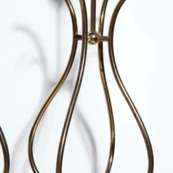 Tall Brass, Walnut & Lucite "Scroll" Style Table Lamps, 1950's - A Pair -chairish shop tall brass walnut and lucite scroll style table lamps 1950s a pair 0787