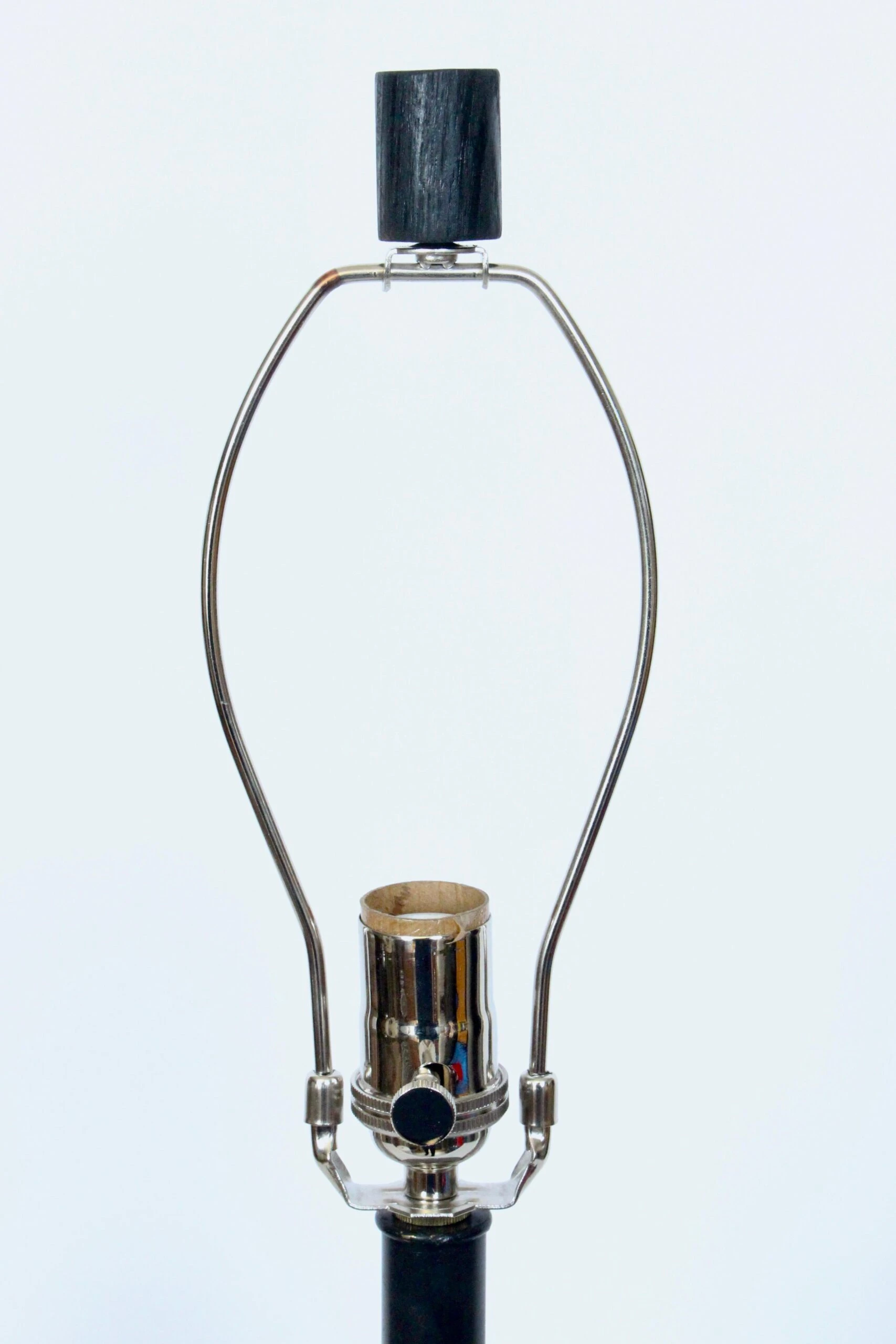 Tall Design-Technics Black, White & Gray Pottery Table Lamp, 1950's 5 Tall Design-Technics Black, White & Gray Pottery Table Lamp, 1950's - Image 5