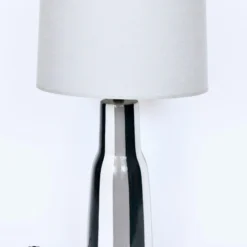 Tall Design-Technics Black, White & Gray Pottery Table Lamp, 1950's 18 Tall Design-Technics Black, White & Gray Pottery Table Lamp, 1950's -chairish shop tall design technics black white and gray pottery table lamp 1950s 5042 scaled