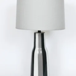 Tall Design-Technics Black, White & Gray Pottery Table Lamp, 1950's 15 Tall Design-Technics Black, White & Gray Pottery Table Lamp, 1950's -chairish shop tall design technics black white and gray pottery table lamp 1950s 9139 scaled