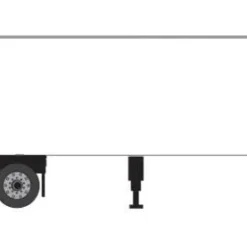 TC105 HO Scale Classic Metal Works 2000's Semi Tractor Trailer Set-Dk Blue/White