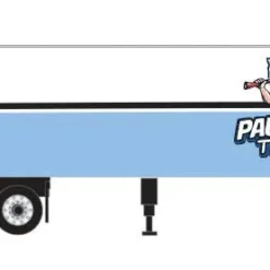 TC106 HO Scale Classic Metal Works 2000's Semi Tractor Trailer Set-Blue/Lt Blue